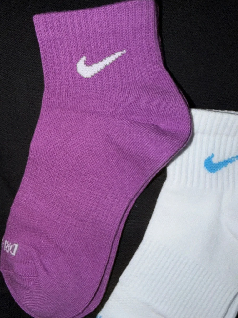 Nike Women's Ankle Socks - Purple, White, Light Blue (3-Pack)